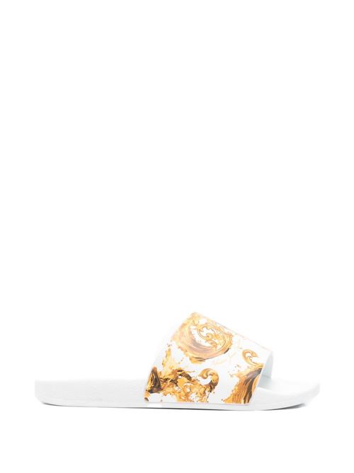 Ciabatta donna con stampa barocca Versace jeans Couture | 80VA3SQ3ZS365G03